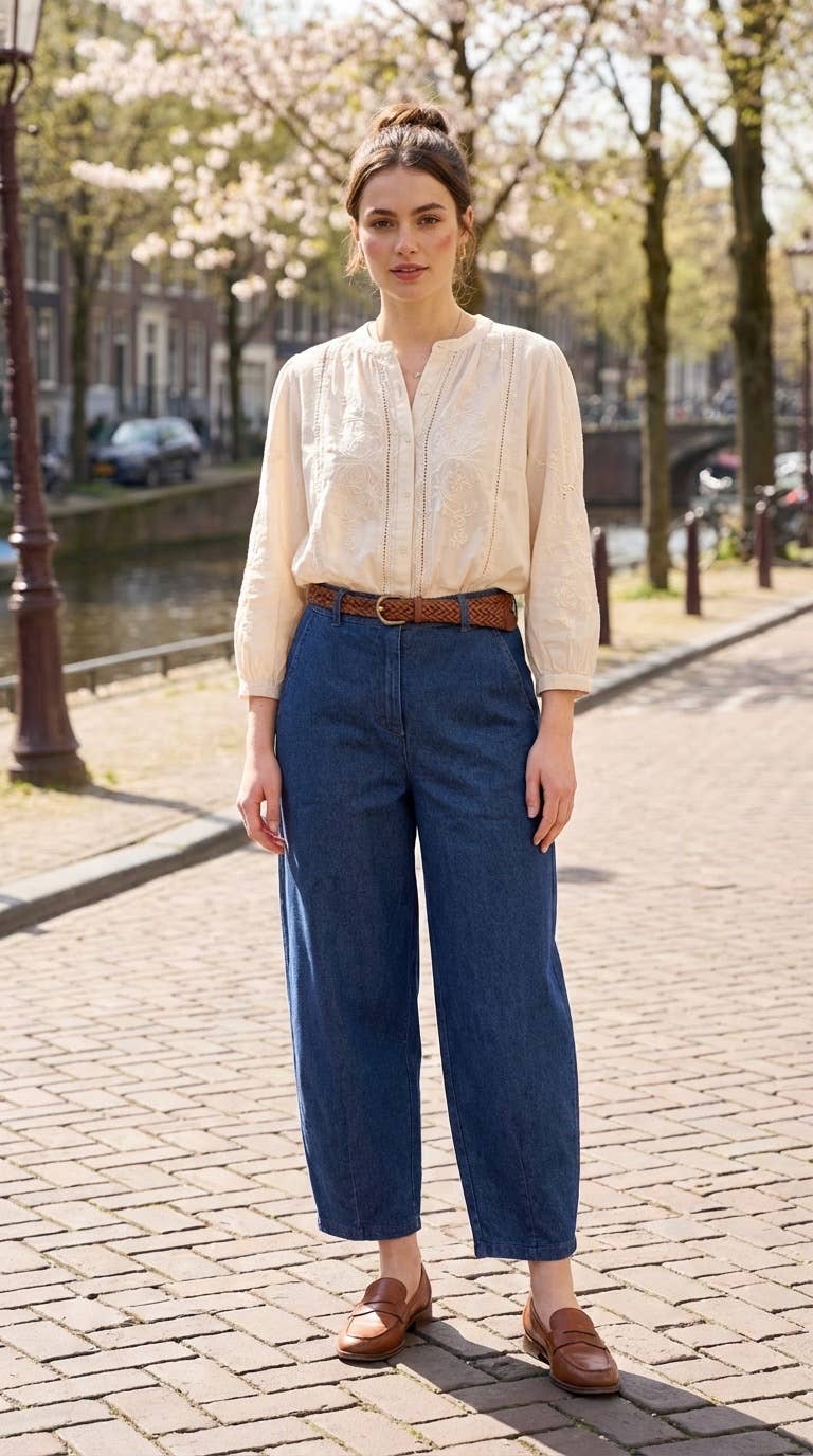 High-Waisted Balloon Trousers