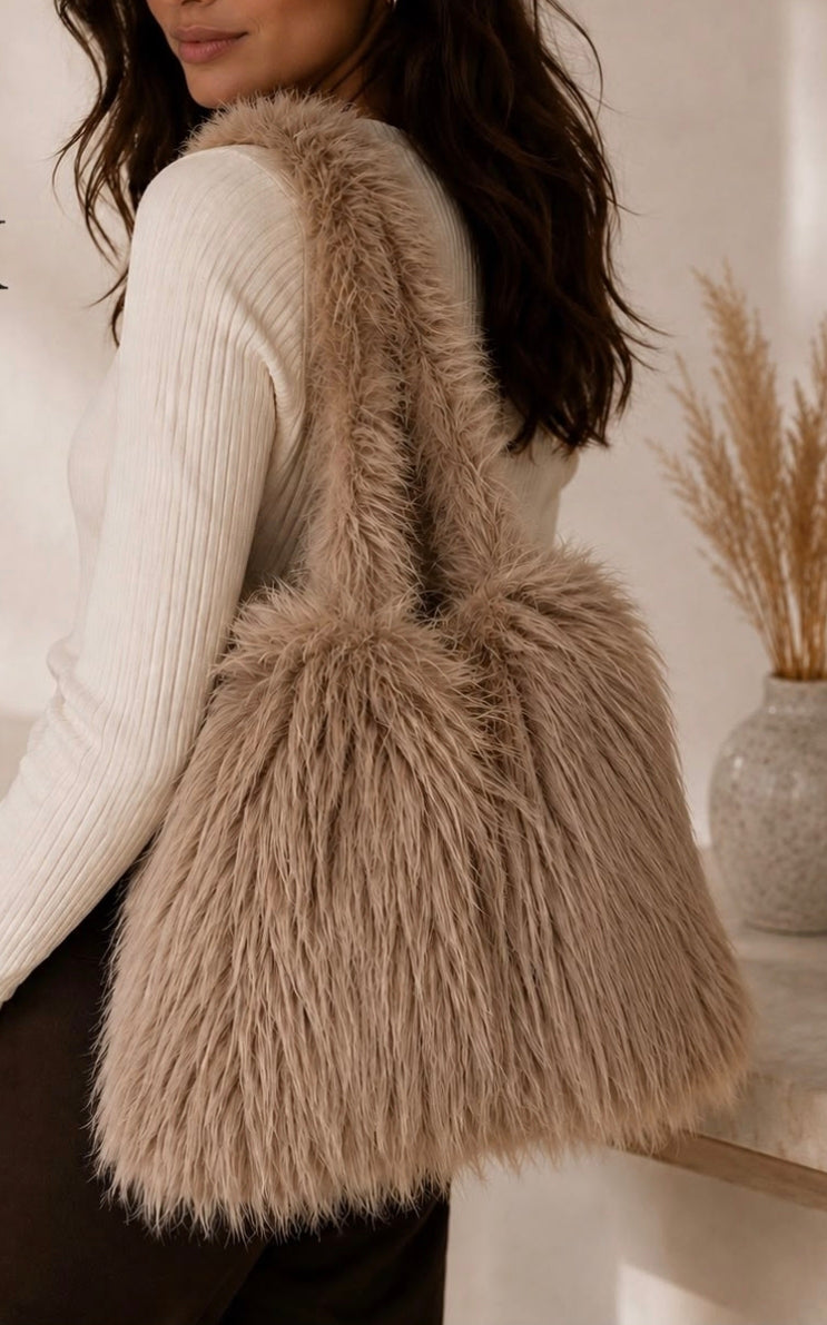 Faux Fur Shopper Bag