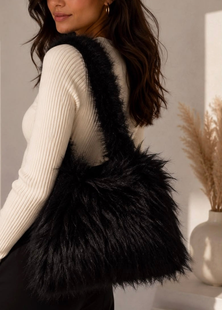 Faux Fur Shopper Bag