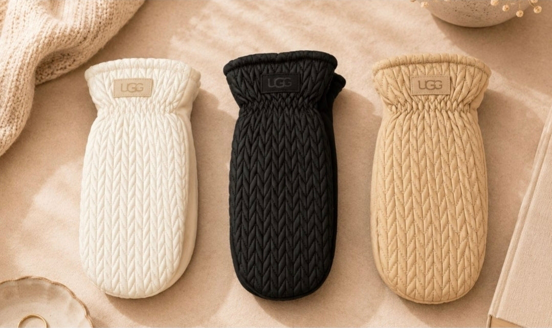 Quilted Fleece-Lined Mittens