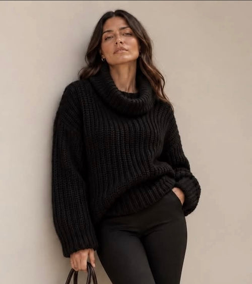 Chunky Cowl-Neck Knit