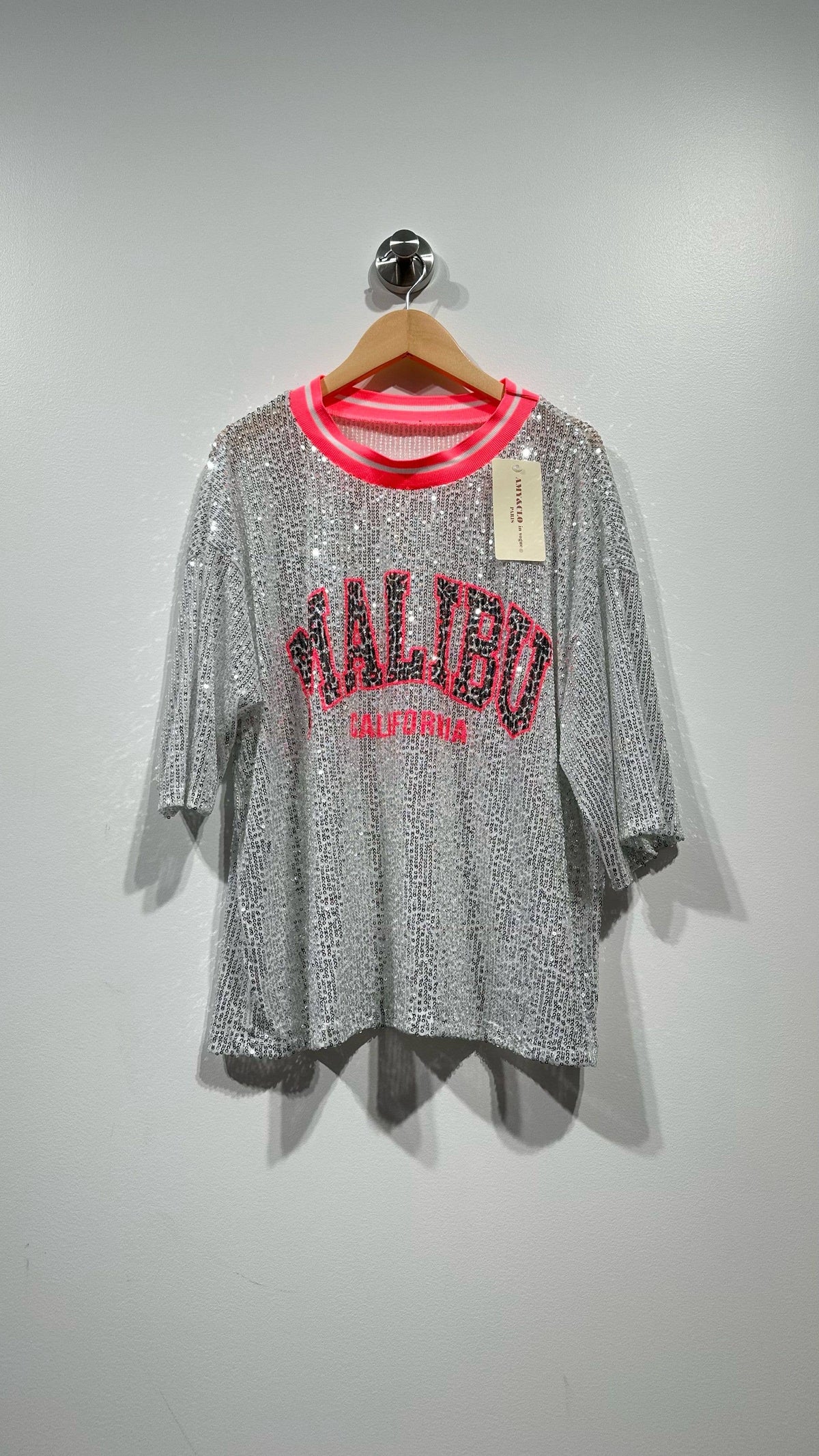 MALIBU Sequin knit Top