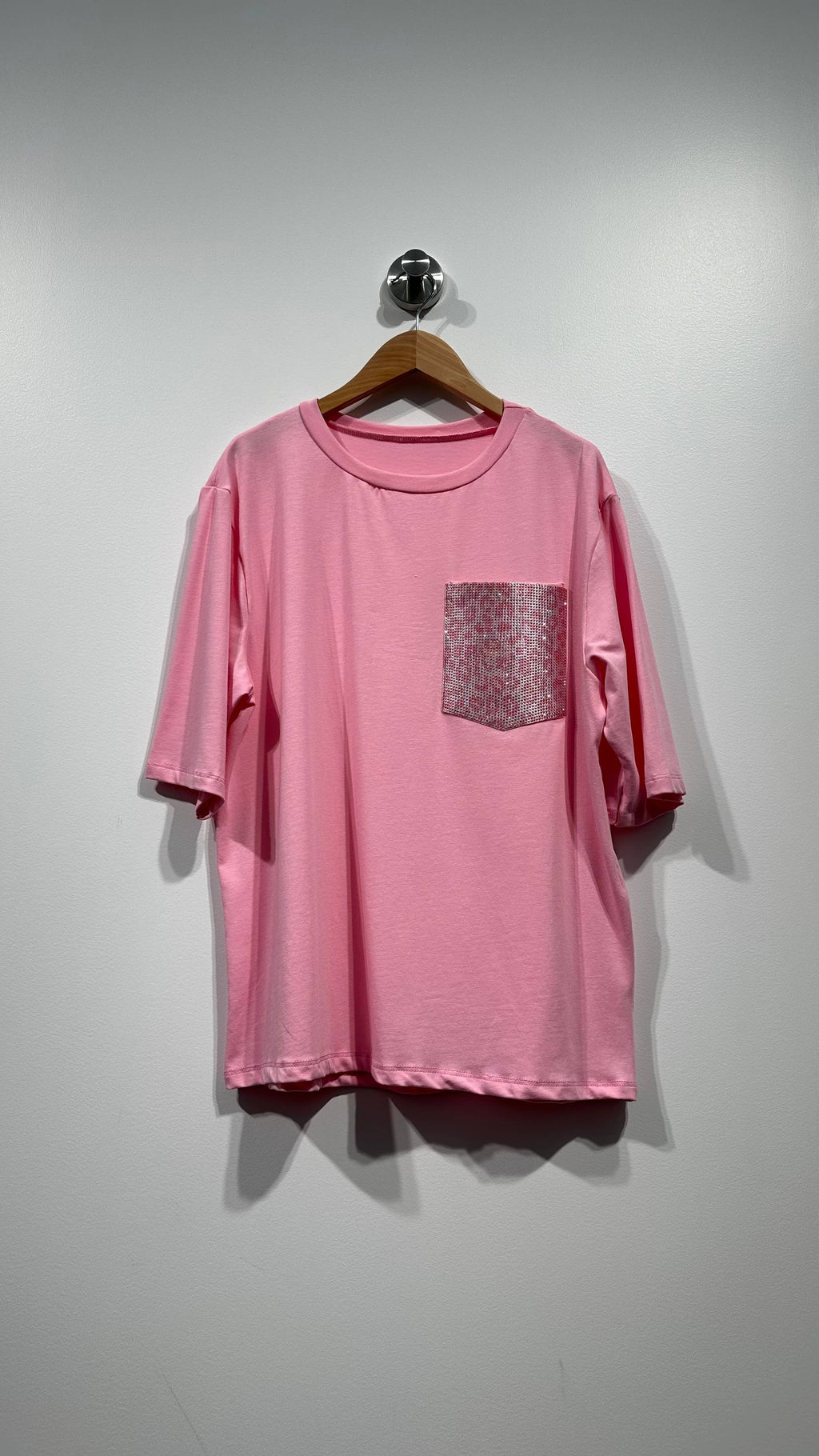 Rhinestone Pocket T-shirt