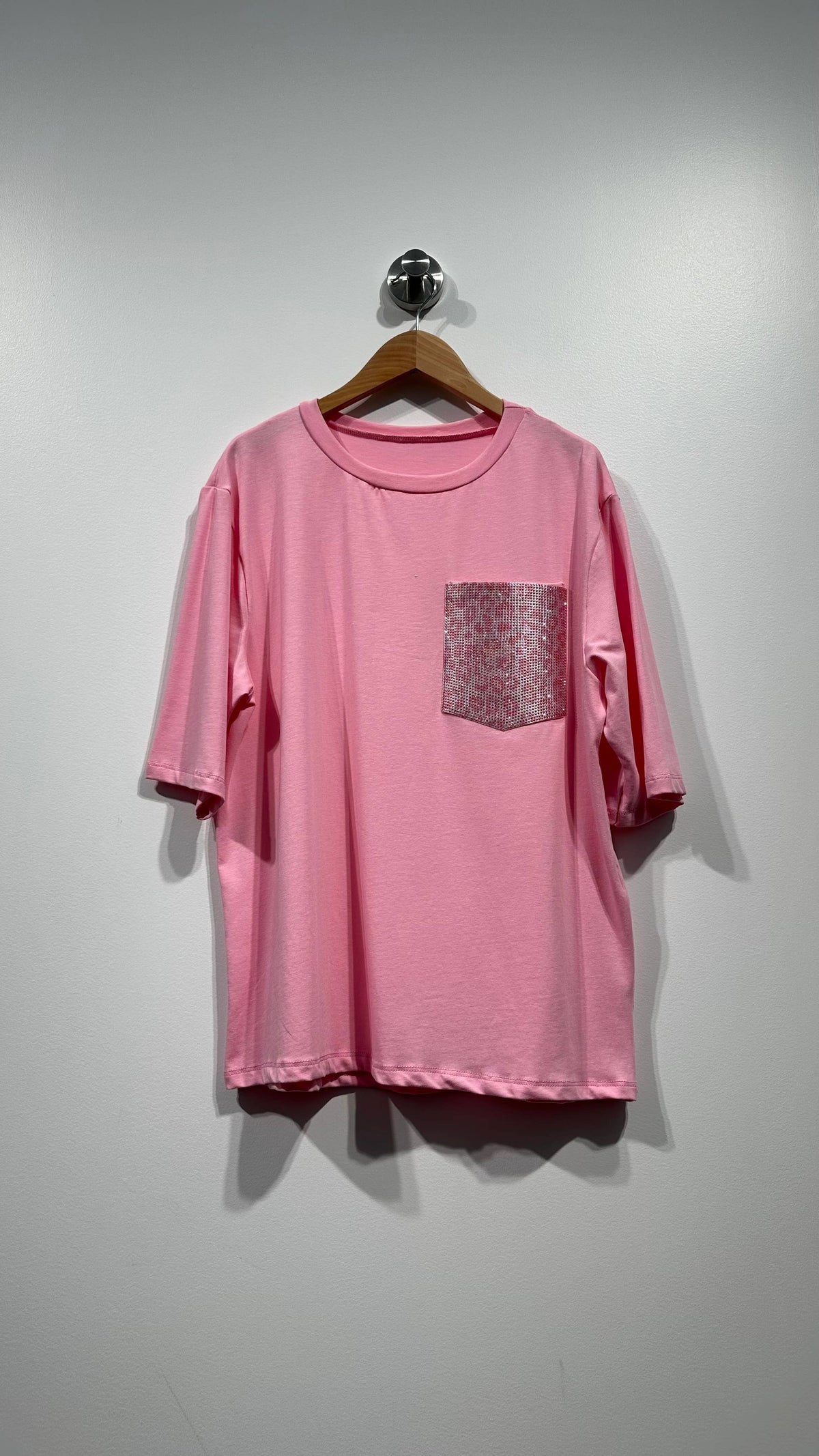 Rhinestone Pocket T-shirt