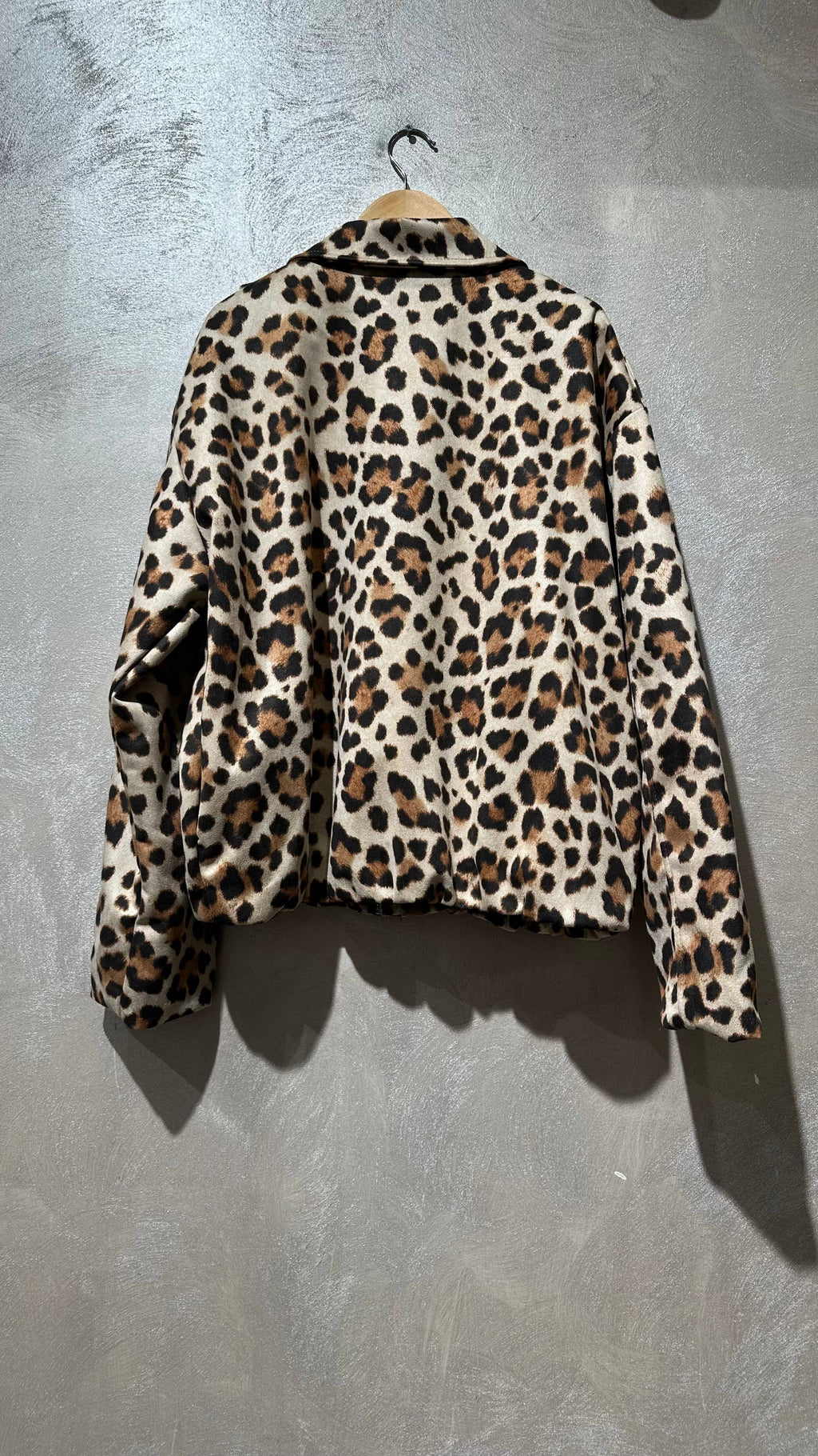 Leopard-Print Bomber Jacket