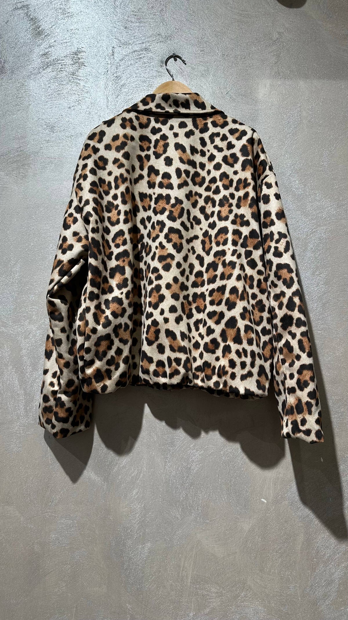 Leopard-Print Bomber Jacket