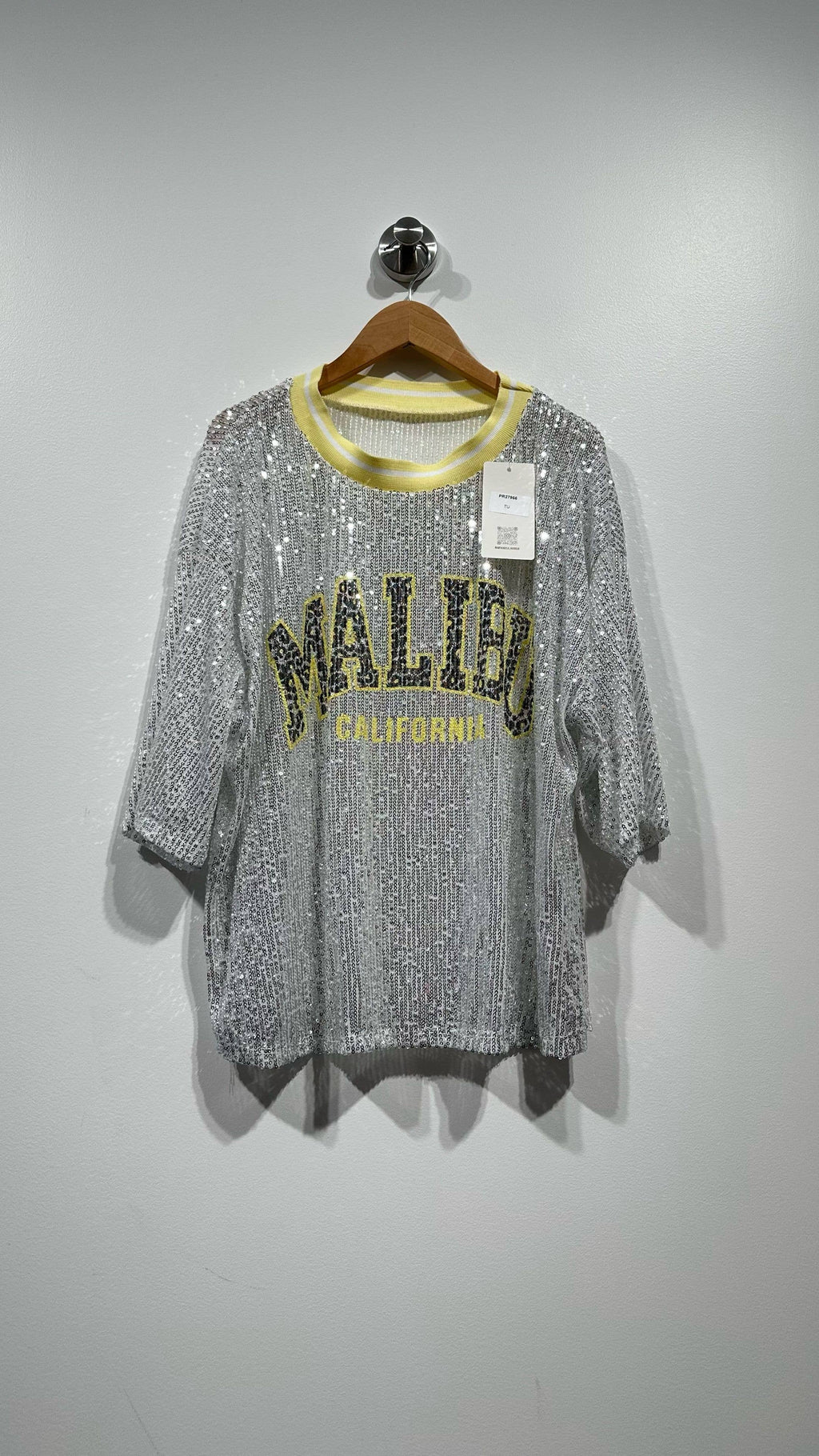 MALIBU Sequin knit Top