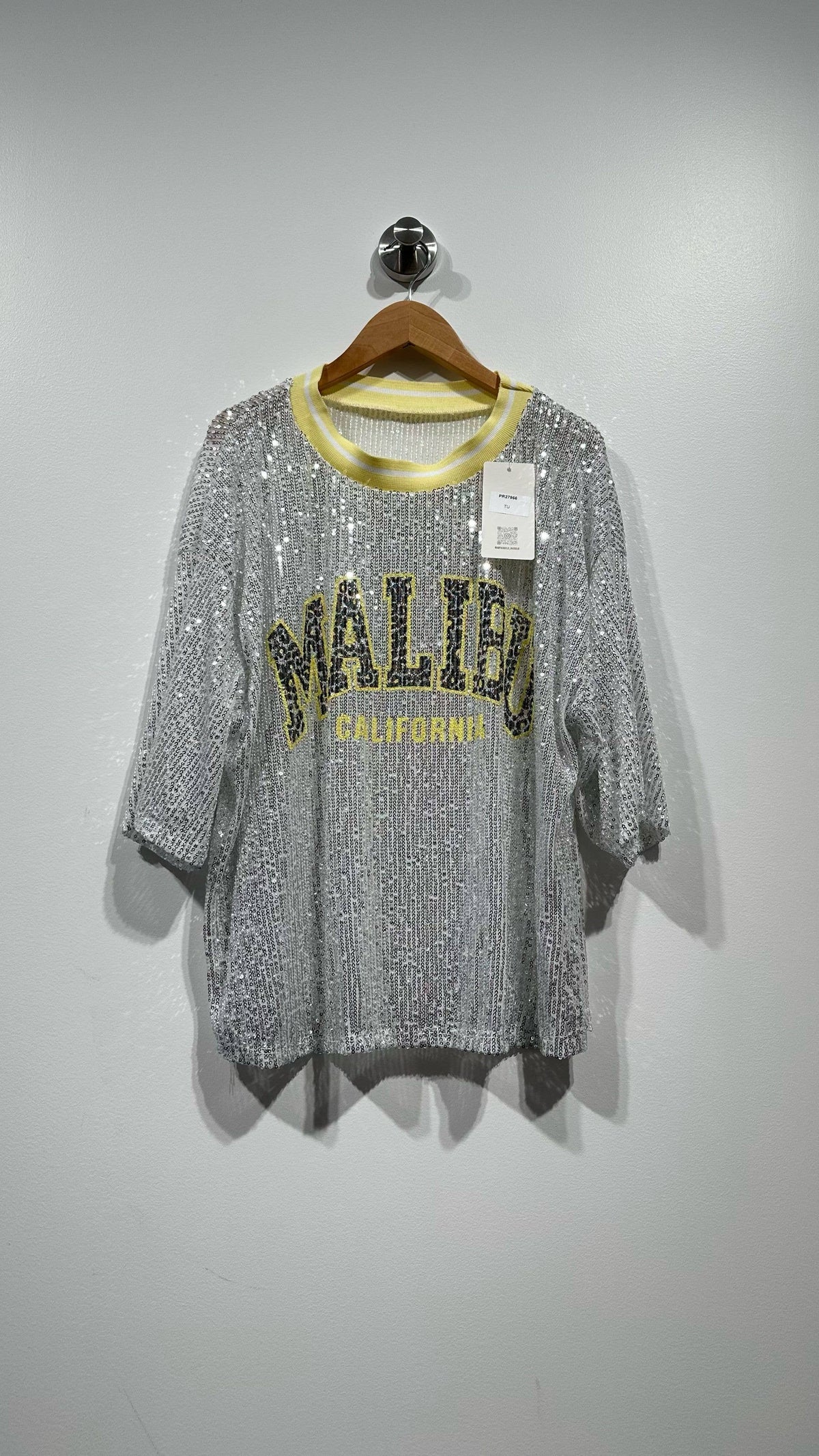 MALIBU Sequin knit Top