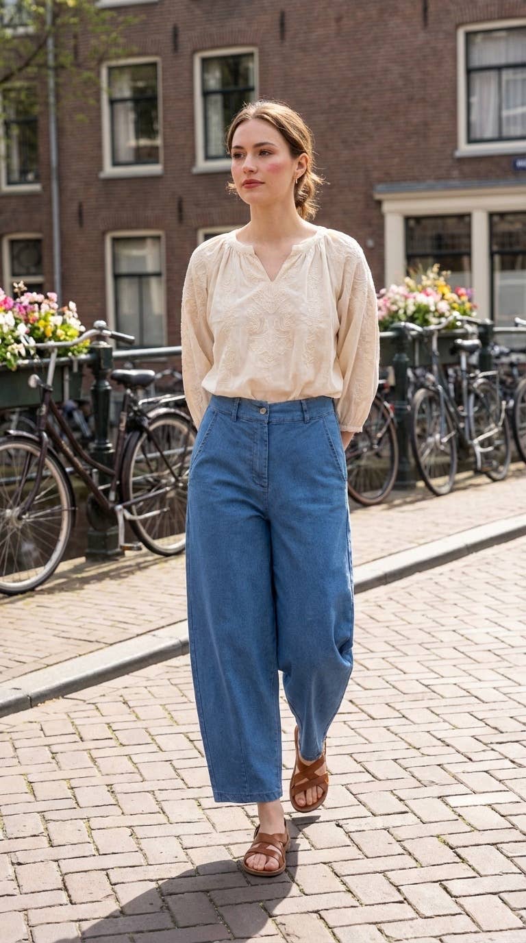 High-Waisted Balloon Trousers